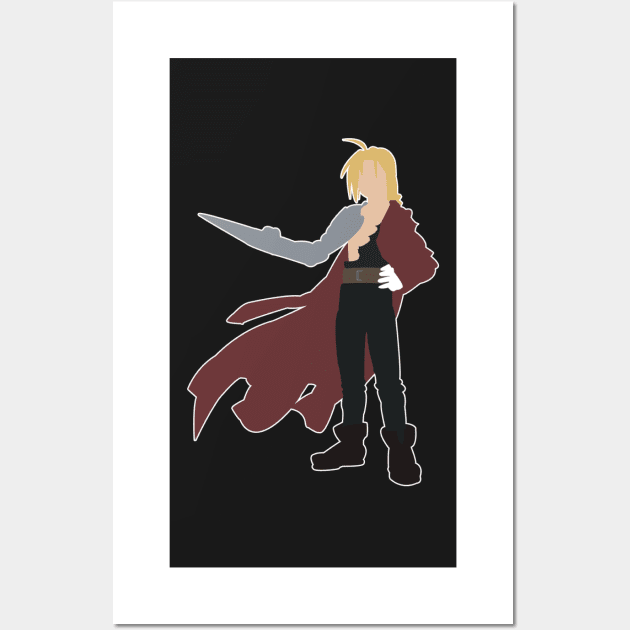 Minimalist Edward Elric Wall Art by UnconfirmedS